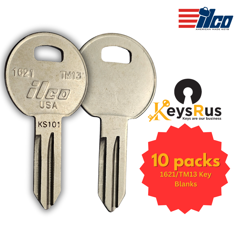 1621 / TM13 Key Blank – RV Keyway – 10-Pack – ILCO