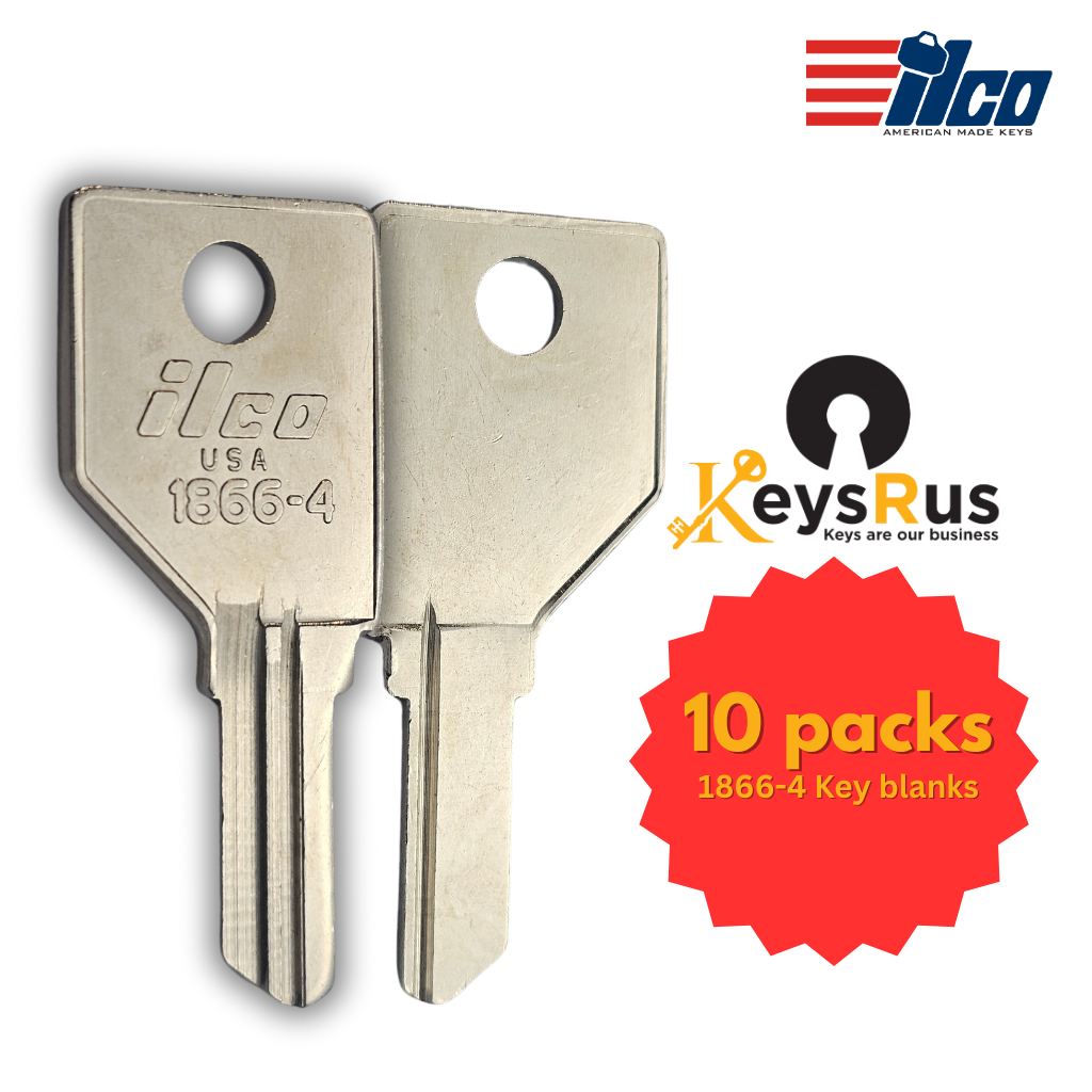 1866-4 Key Blank – Furniture Keyway – 10-Pack – ILCO