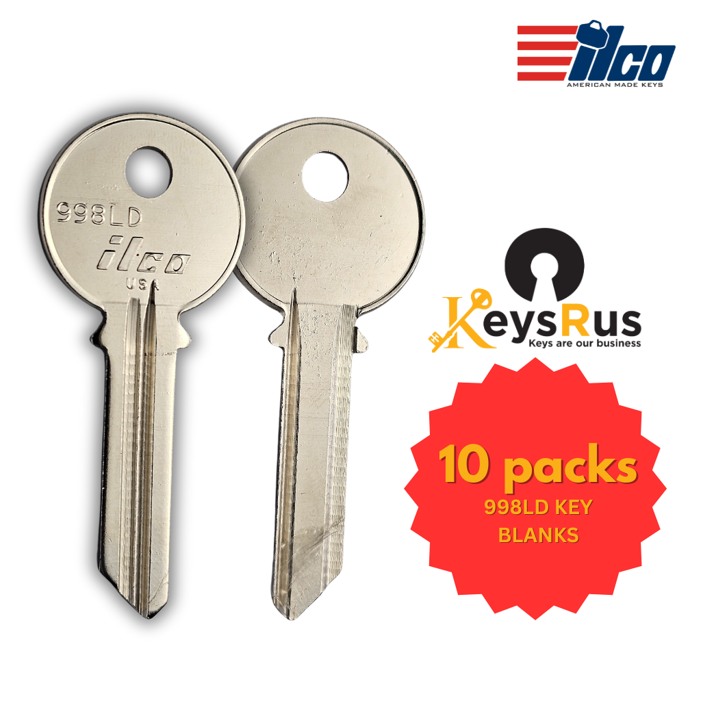 998LD Key Blank – 10-Pack – ILCO