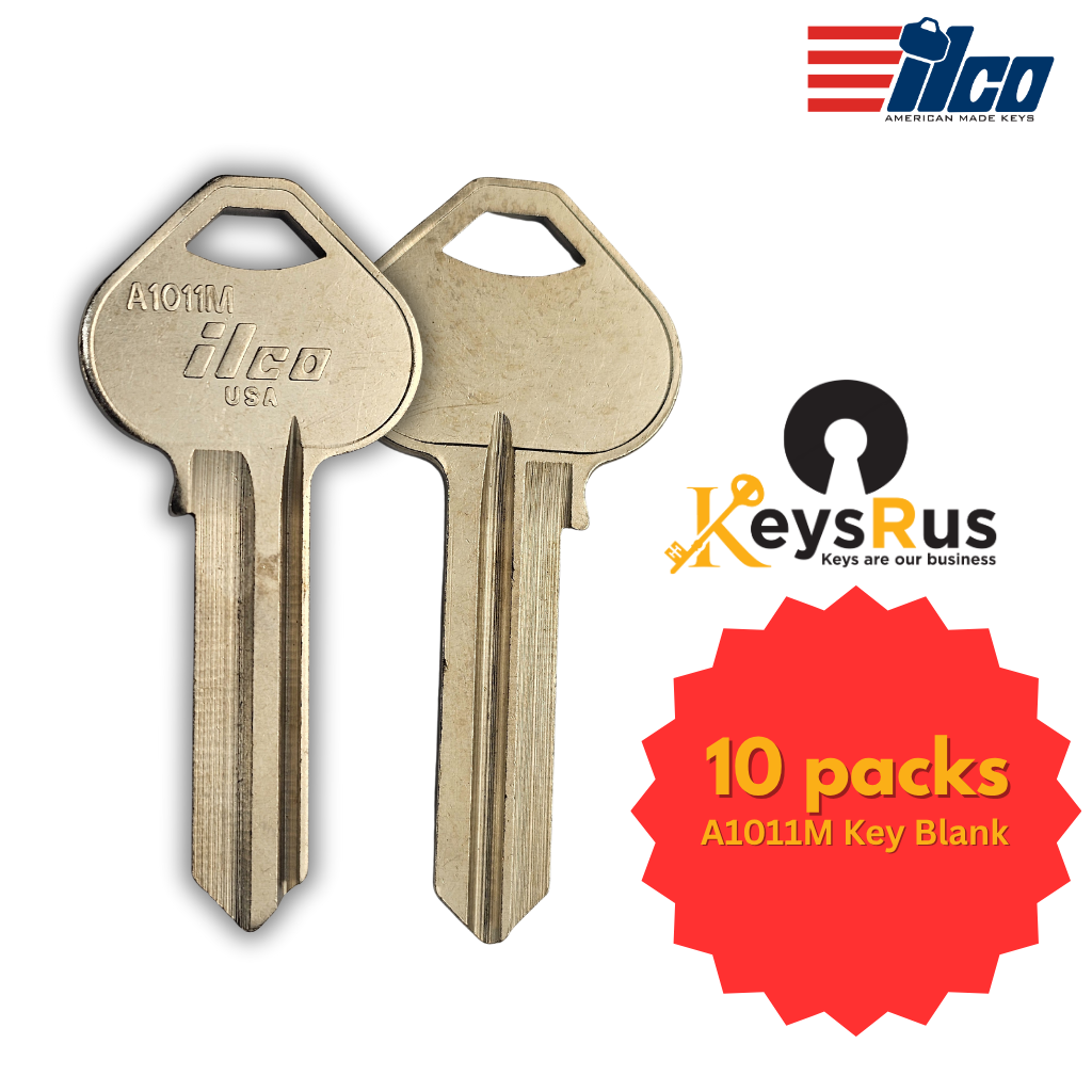 A1011M Key Blank – 6-Pin Corbin/Russwin Keyway – 10-Pack – ILCO