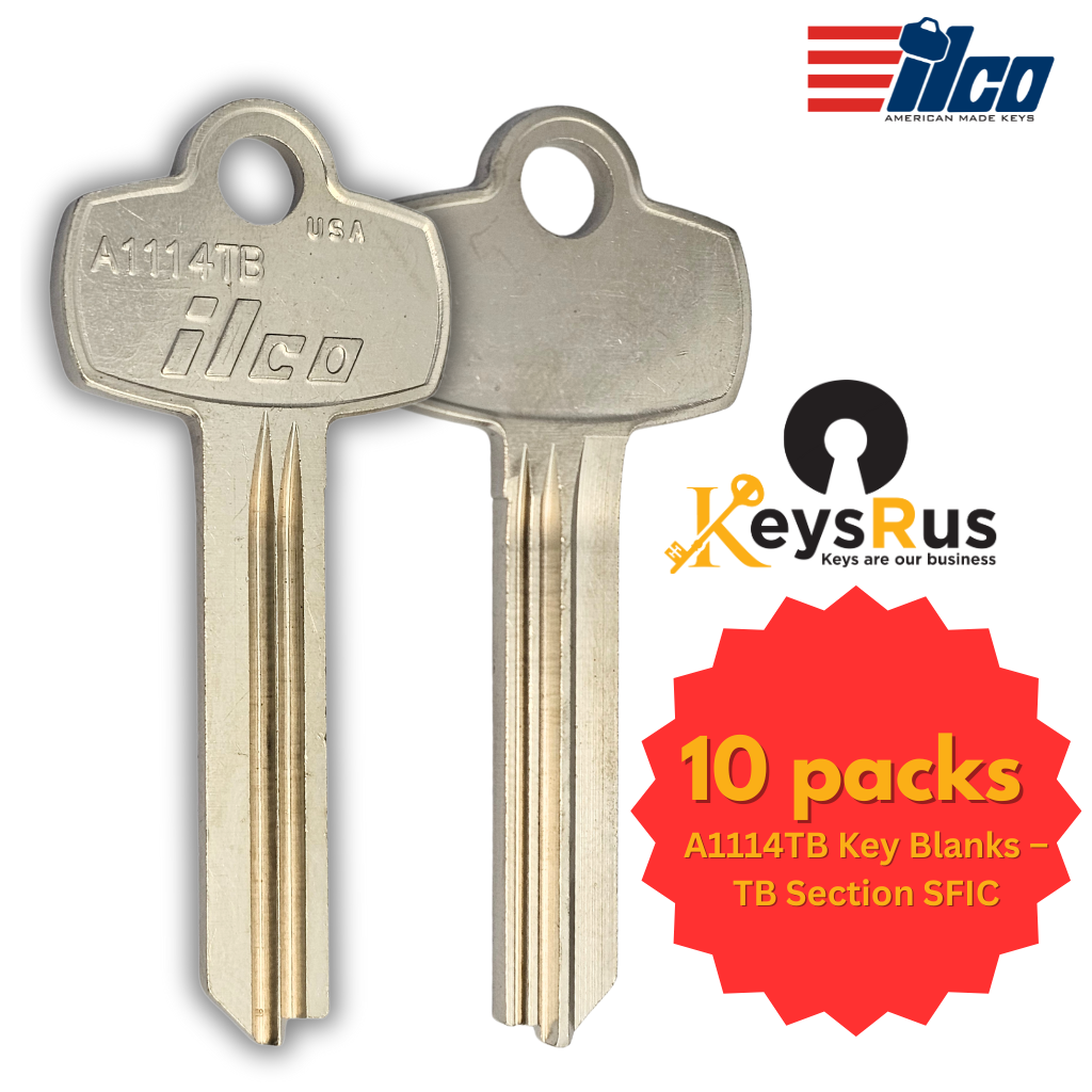 A1114TB SFIC Key Blank – TB Section – 10-Pack – ILCO