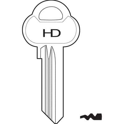 ASS17R-SI Key Blank, Premium Nickel-Plated Brass, Compatible with ASSA Cylinders