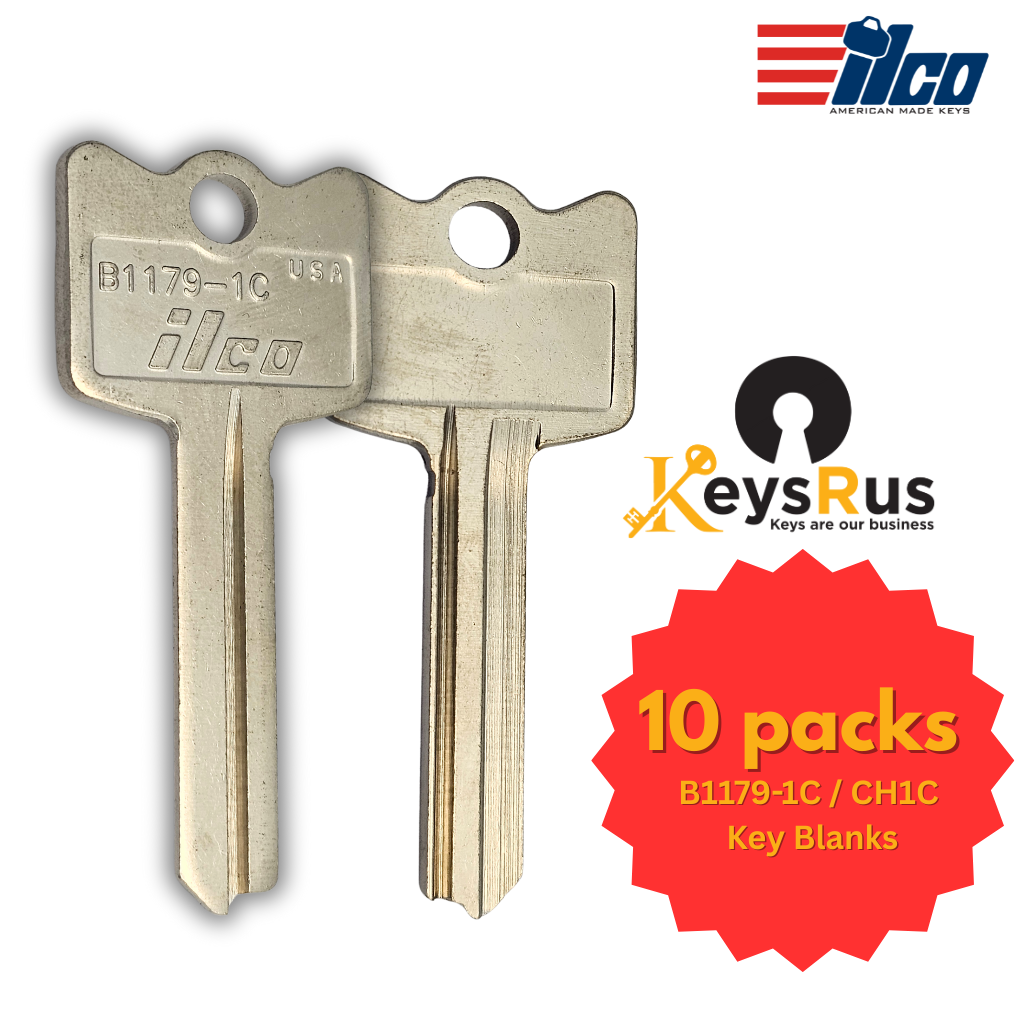 B1179-1C / CH1C Key Blank – 10-Pack – ILCO