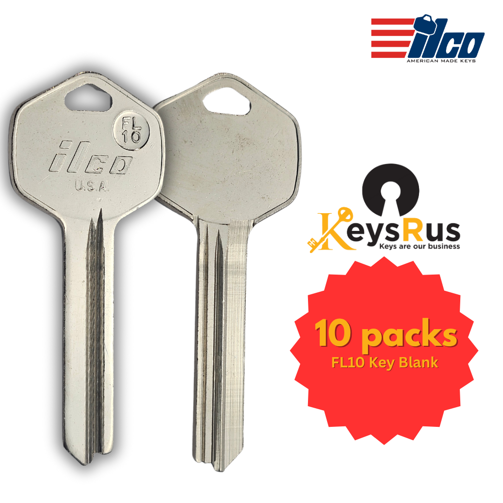 FL10 Key Blank – Falcon Furniture & Mailbox Keyway – 10-Pack – ILCO