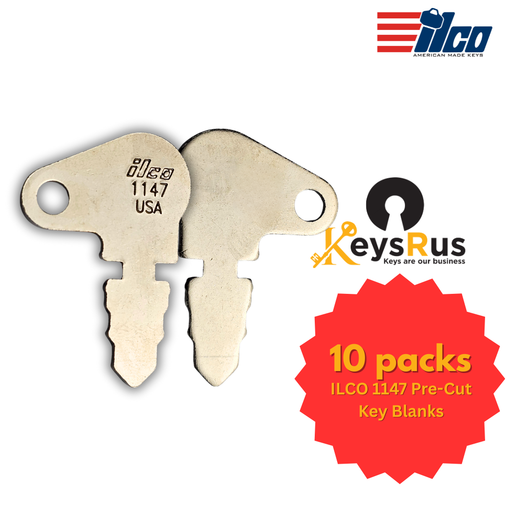 1147 Key Blank – Pre-Cut – 10-Pack – ILCO