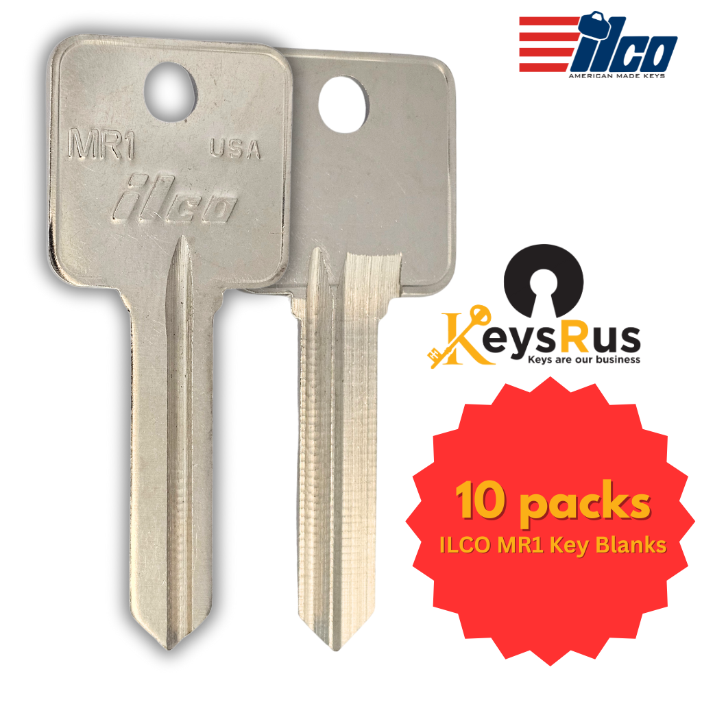 MR1 Key Blank – Mailbox Keyway – NP – 10-Pack – ILCO