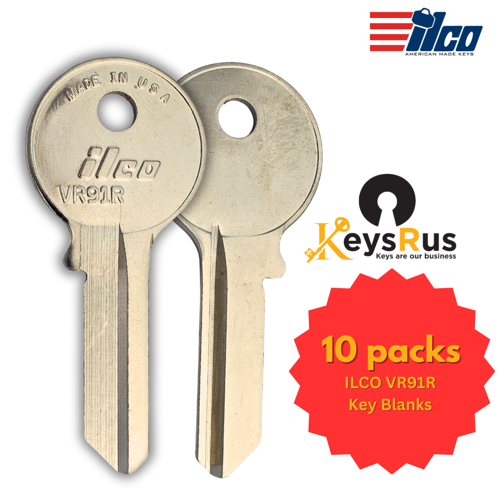 VR91R Key Blank – Viro Keyway – NP – 10-Pack – ILCO