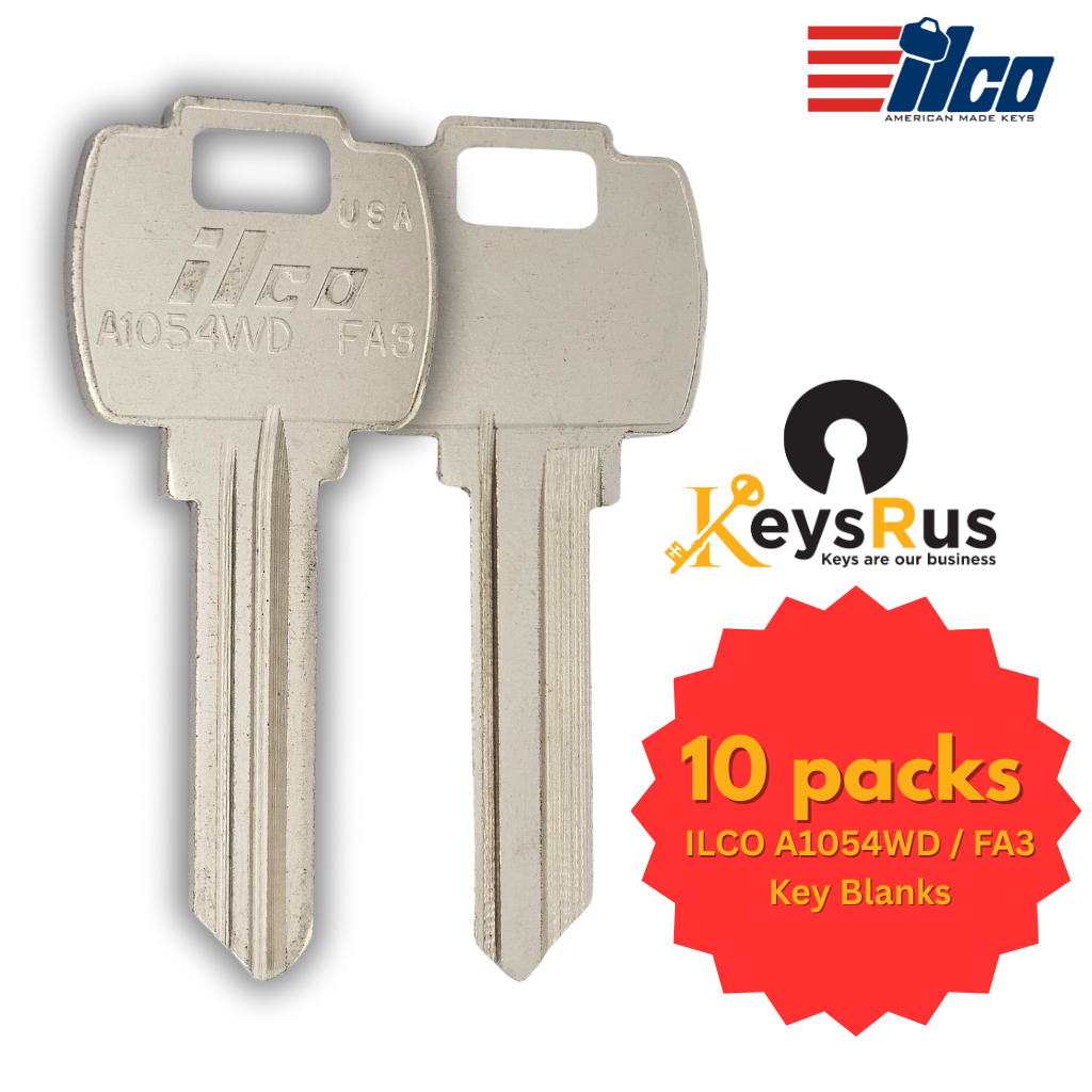 A1054WD / FA3 Key Blank – 10-Pack – ILCO