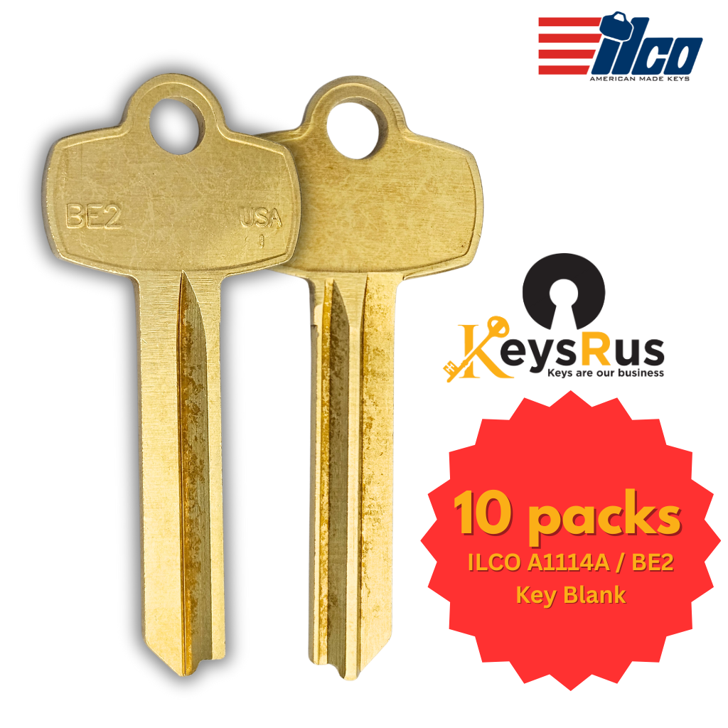 A1114A / BE2 SFIC Key Blank – A Section – 10-Pack – ILCO