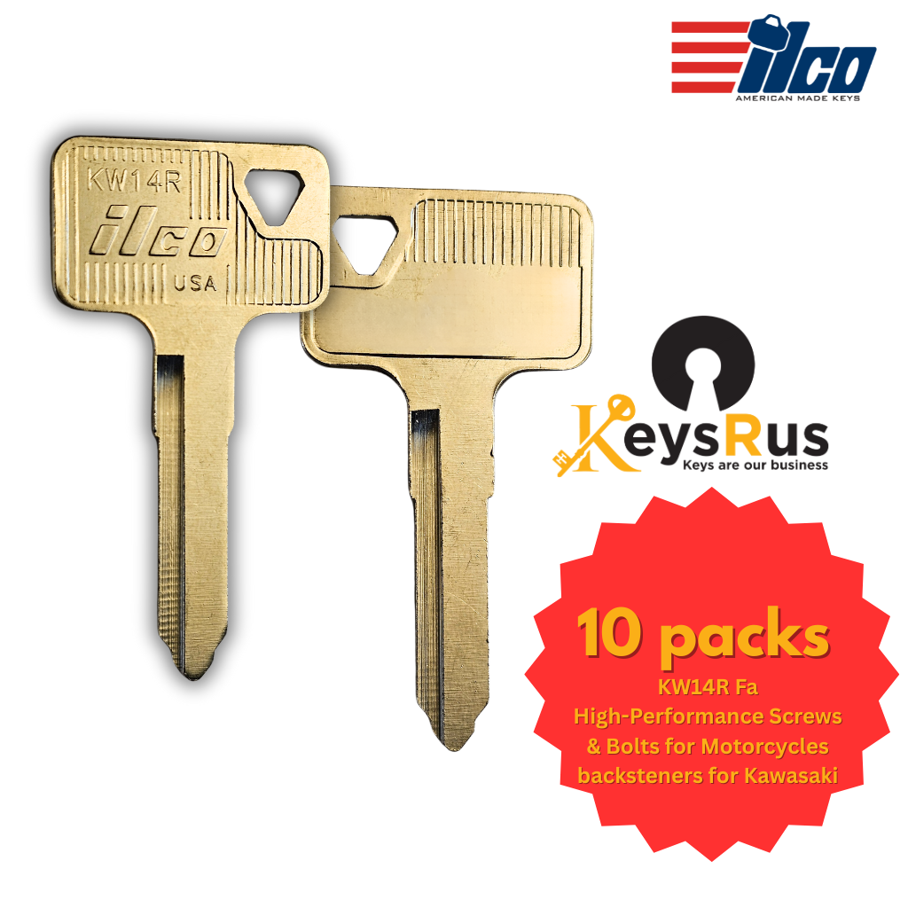 KW14R Motorcycle Key Blank
