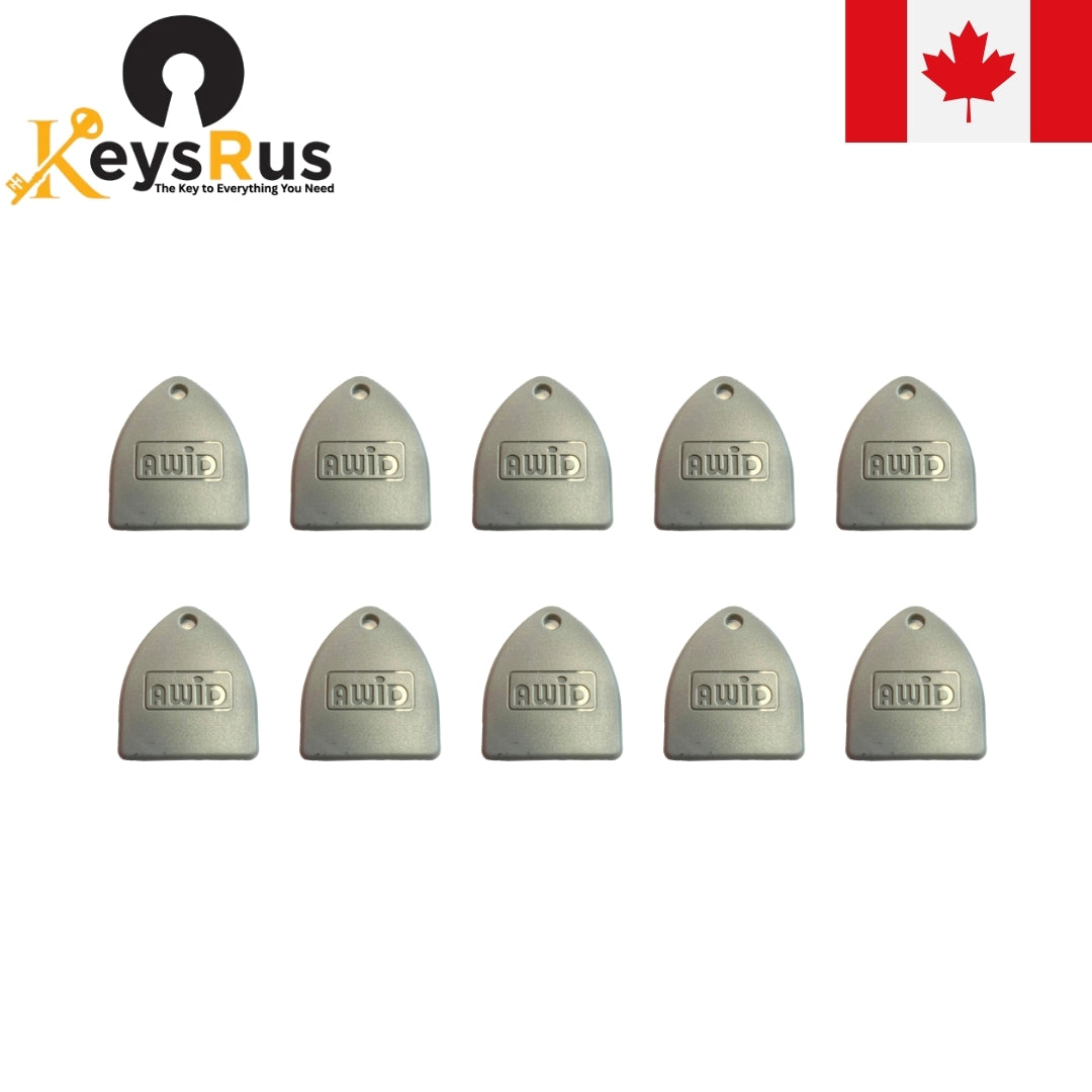 AWID KT-AWID-G-0 Proximity Keytag – 10 Pack
