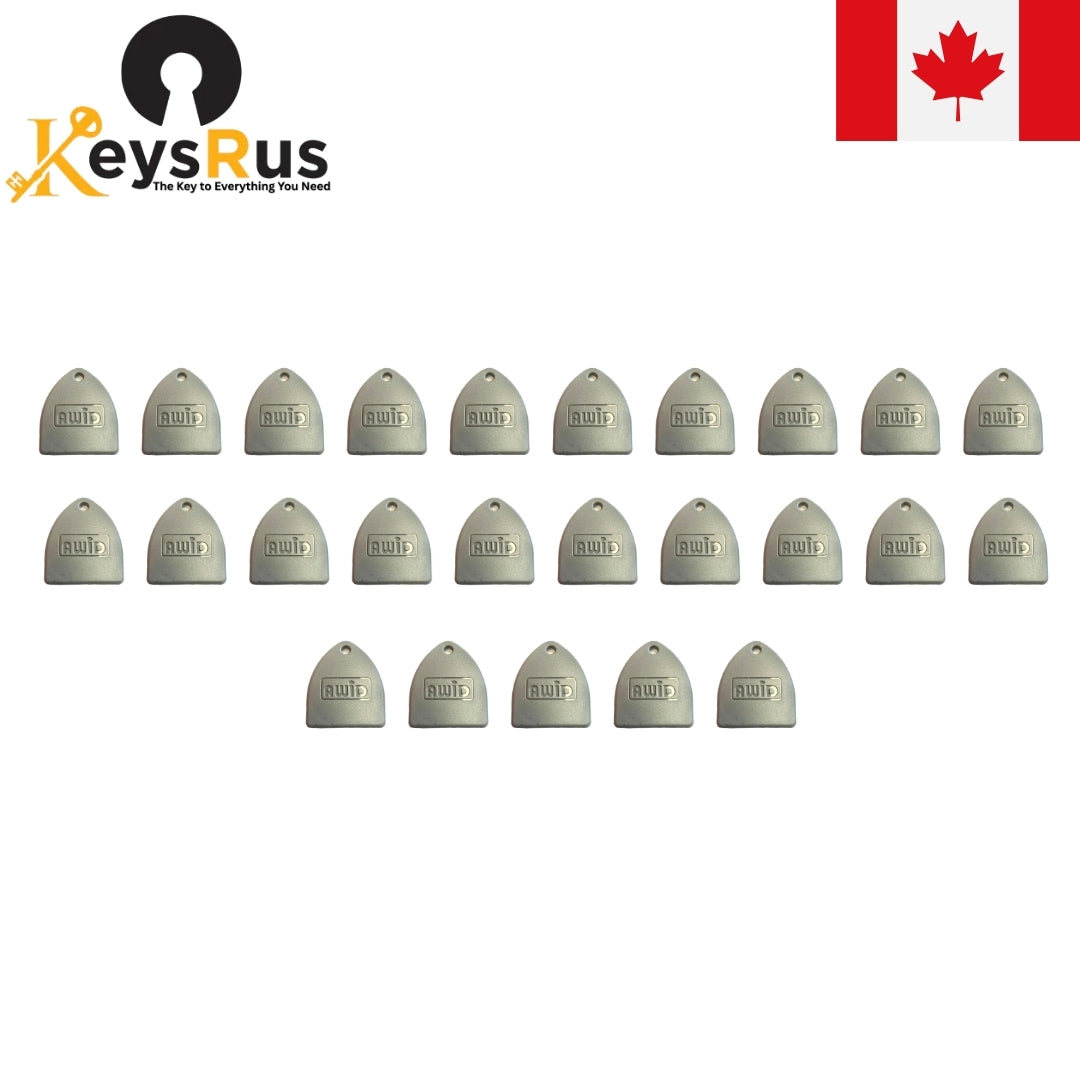 AWID KT-AWID-G-0 Proximity Keytag – 25 Pack
