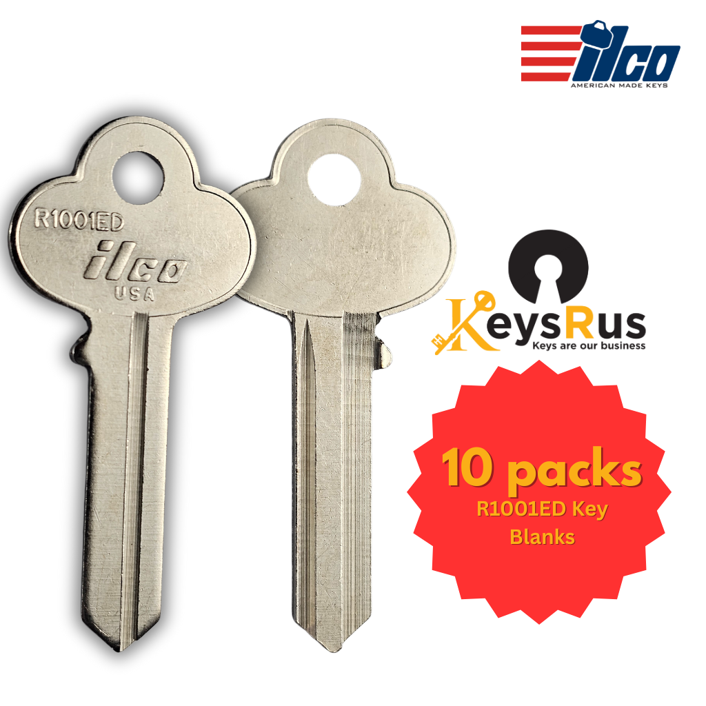 R1001ED Key Blank – Cabinet & Utility Lock Keyway – 10-Pack – ILCO