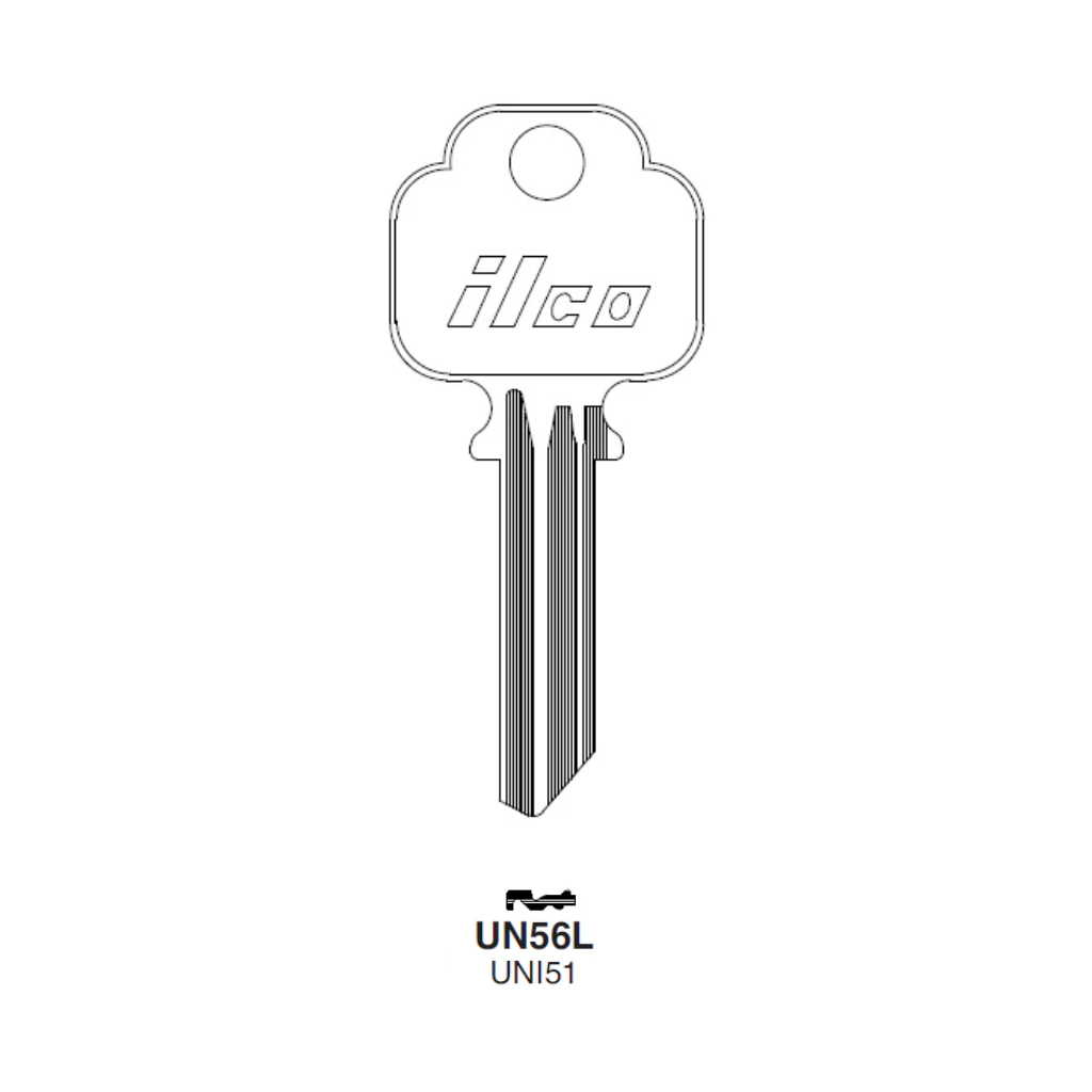 ILCO UN56 key blank
