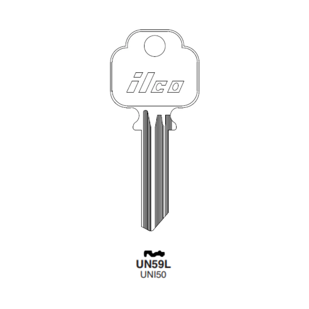 ILCO UN59L key blank