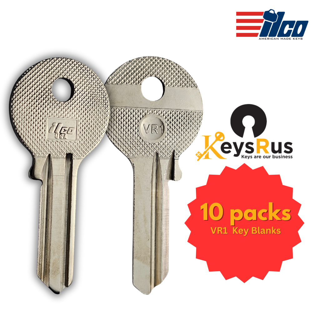 VR1 Key Blank – 5-Pin Viro Cabinet Keyway – 10-Pack – ILCO