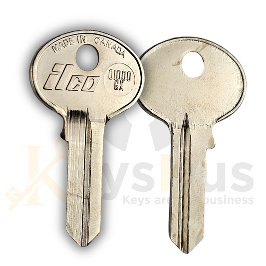 01000GX Key Blanks, 10 pack, For Cabinet & Cam Locks