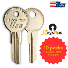 01122B / Y103 Key Blank – 10/Pack for Anderson Window, Cessna, Eagle, and More