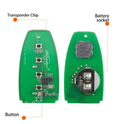 Lonsdor FO3H-05 Universal Smart Remote Key Ford Style 4-Button 868/902MHz
