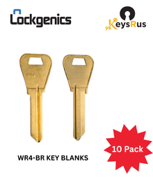 WR4-BR Weiser Key Blanks, 10-Pack, High-Quality Replacement Keys