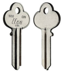 ILCO 1000 / CO1 Key Blanks – 10 Pack | 5-Pin Nickel-Plated Brass | Compatible with Corbin, Action, AMF, LaBelle, LL, Shur-Lock & More
