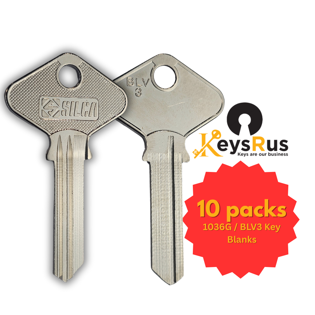 1036G / BLV3 Key Blanks 10/Pack - ILCO for Residential & Commercial Locks