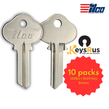 1036U / BLV5 Key Blanks 10/Pack - ILCO Brand for Residential & Commercial Use