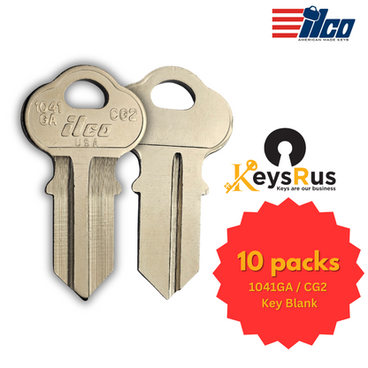 1041GA / CG2 Key Blank for Boat, Chicago, Evinrude, Harris, Johnson Outboard – 10/Pack
