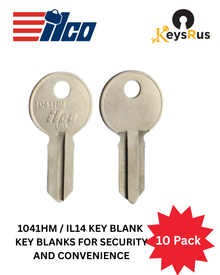 1041HM / IL14 Key Blank – 10/Pack | High-Quality ILCO Key Blanks for Security and Convenience