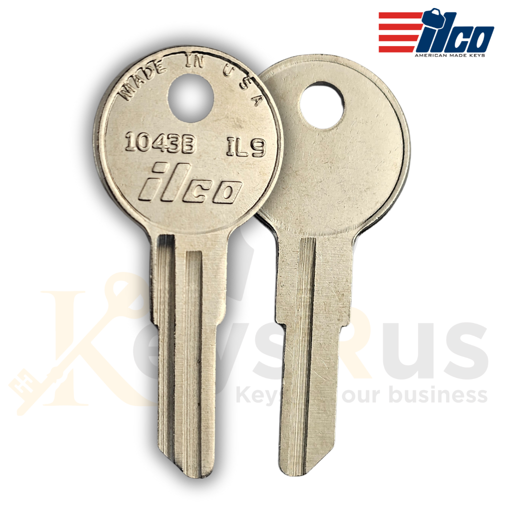 1043B / IL9 Key Blanks for Residential & Commercial Keys - 10/Pack - ILCO Quality Replacement Keys
