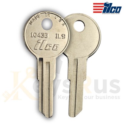 1043B / IL9 Key Blanks for Residential & Commercial Keys - 10/Pack - ILCO Quality Replacement Keys