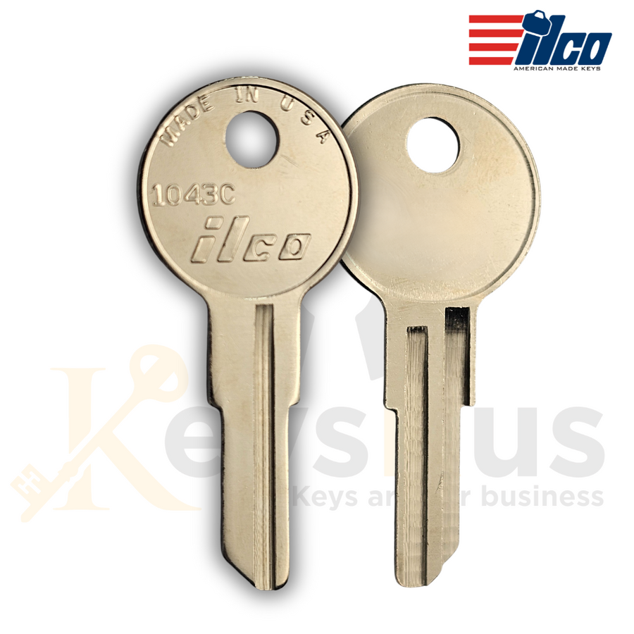 1043C / IL15 Key Blanks for Residential & Commercial Keys - 10 pack - ILCO Durable Replacement Keys
