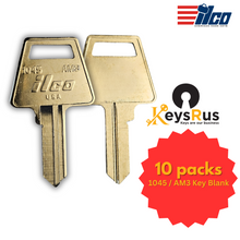 1045 / AM3 Key Blank – 10-Pack – High-Quality for Locksmiths & Security Professionals