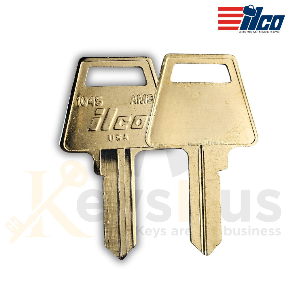 1045 / AM3 Key Blank – 10-Pack – High-Quality for Locksmiths & Security Professionals