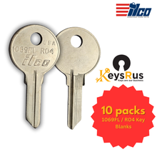 1069FL / RO4 Key Blank for Freezer Locks and Cabinets – 10/Pack