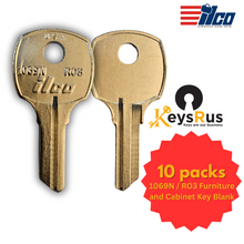 1069N / RO3 Furniture and Cabinet Key Blank – 10/Pack