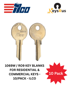 1069W / RO9 Key Blanks for Residential & Commercial Keys - 10/Pack - ILCO