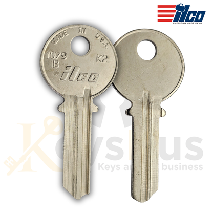 1079B / K2 Key Blanks – 10/Pack ILCO | Durable Key Blanks for Locksmiths