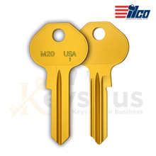 1092-6000 Master M20-BR Key Blank – 10-Pack for High-Security Locks – Padlock Key blank