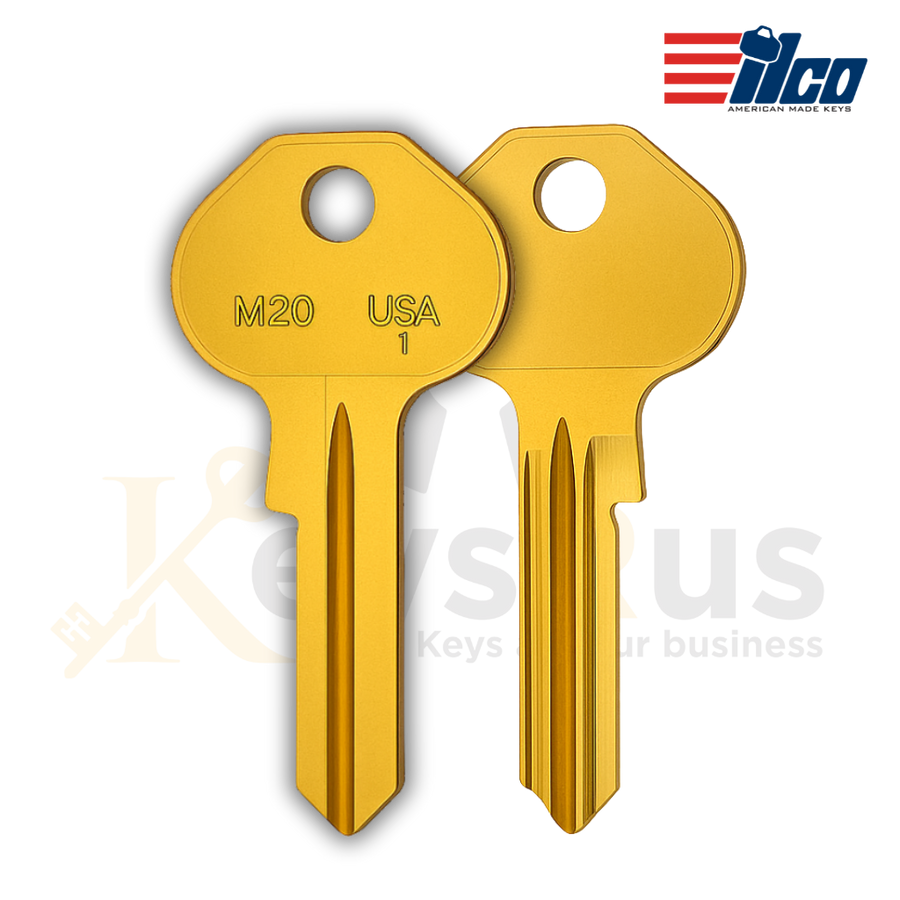 M20, ILCO 1092-6000 Master High-Security Key Blank - 10 Pack