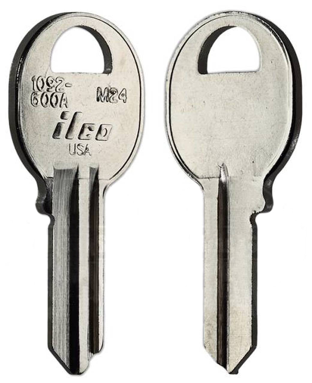 1092-600A MASTER / M24 Key Blanks – 10-Pack (ILCO) | High-Quality Padlock Keys