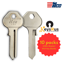 1092J MASTER / M14 Key Blanks – 10-Pack (ILCO) | High-Quality Padlock Key Blanks