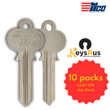 1119 / ER1 Key Blank – 10/Pack ILCO | Durable Key Blanks for Security