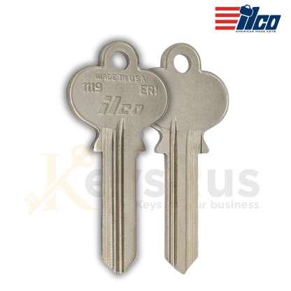 1119 / ER1 Key Blank – 10/Pack ILCO | Durable Key Blanks for Security