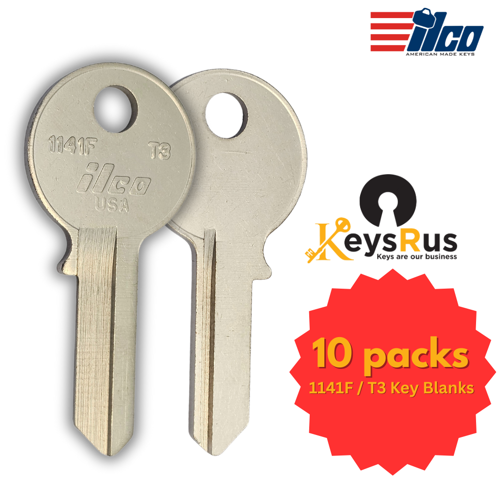1141F / T3 Key Blanks – 10-Pack – High-Quality Replacement Keys for Secure Lock Systems