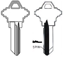 1145FG Key Blanks – 10-Pack – Schlage FG Compatible – High-Quality Brass