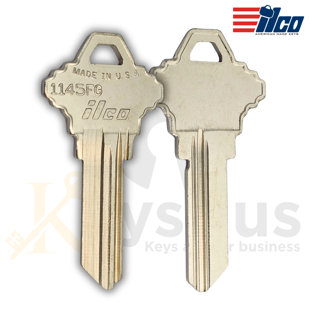 1145FG Key Blanks – 10-Pack | High-Quality Brass Blanks for File Cabinets, Office Furniture &amp; Utility Locks