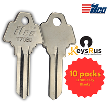 1170BD Key Blanks – 10-Pack | Residential &amp; Commercial Use | High-Security Profile (ILCO)