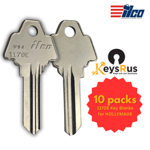 1170E Key Blanks for HOLLYMADE Locks – 10-Pack | Residential &amp; Commercial Use | High-Security Profile (ILCO)