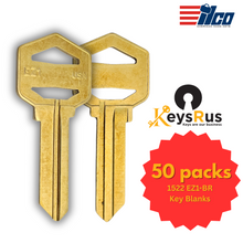 1522 EZ1-BR Key Blanks – 50-Pack – Premium Replacement Keys for Secure Lock Systems